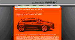 Desktop Screenshot of fahrschule-weygandt.de
